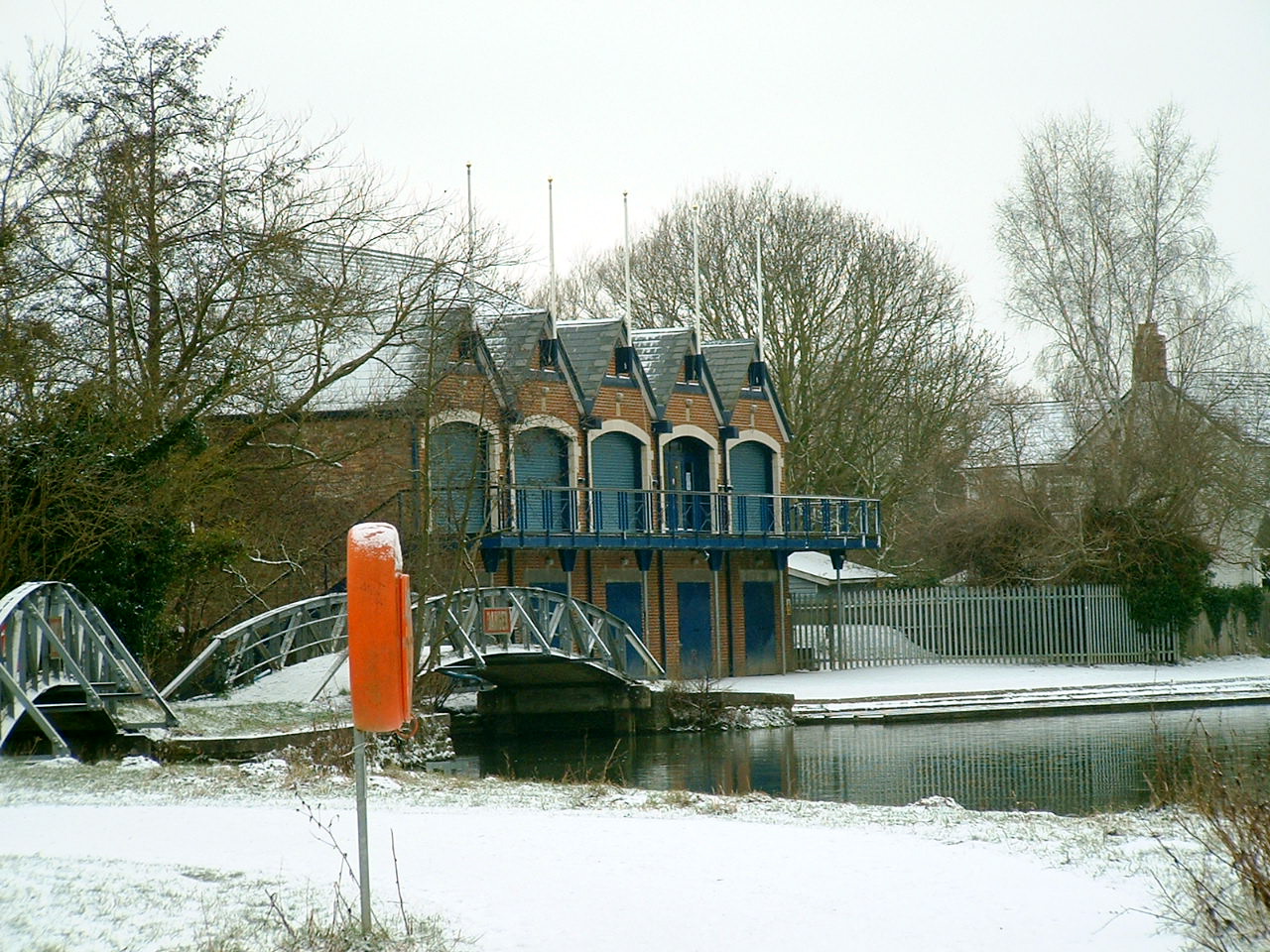 [Boathouse in Snow]