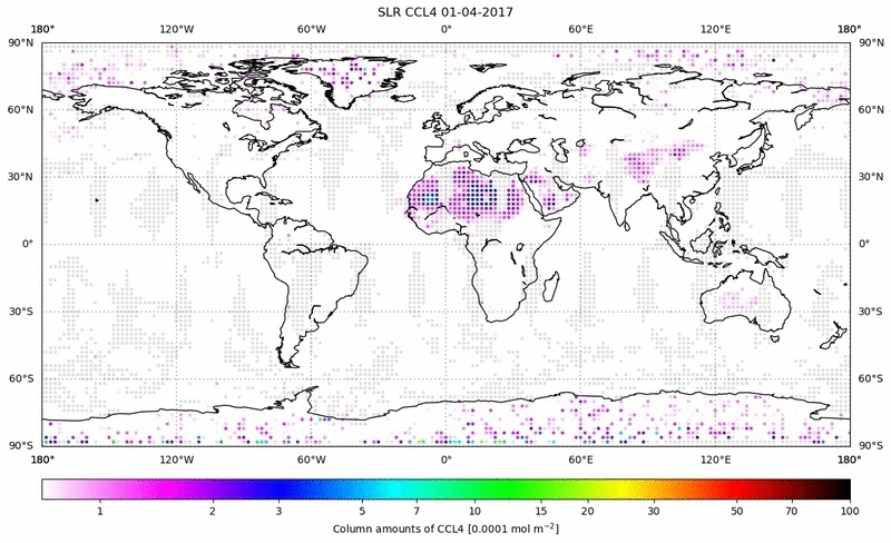 Global map of CCL4 in April 2017