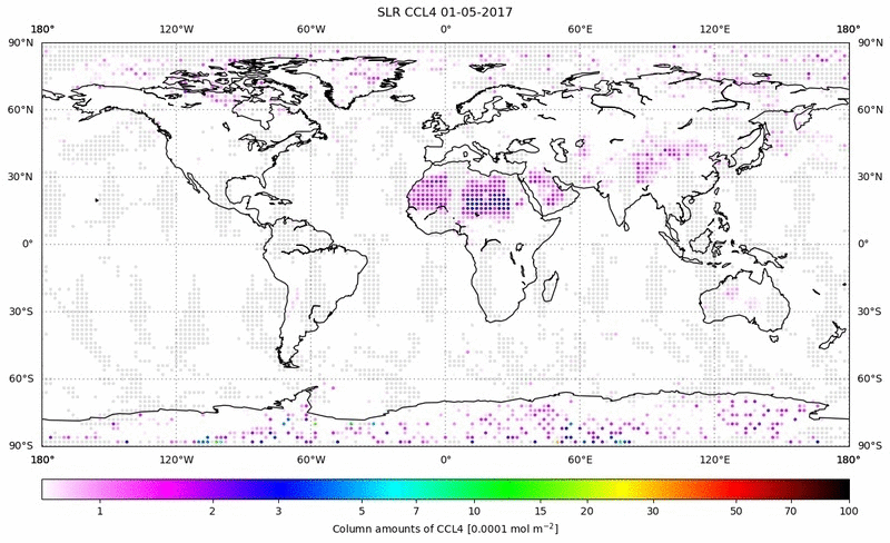 Global map of CCL4 in May 2017
