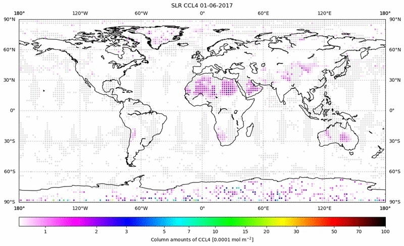 Global map of CCL4 in June 2017