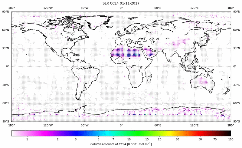 Global map of CCL4 in November 2017