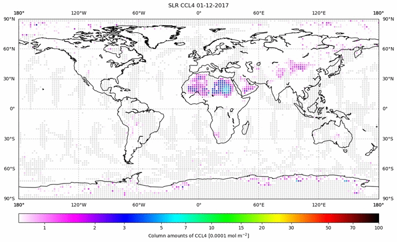 Global map of CCL4 in December 2017