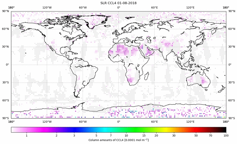 Global map of CCL4 in August 2018