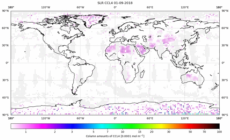 Global map of CCL4 in September 2018