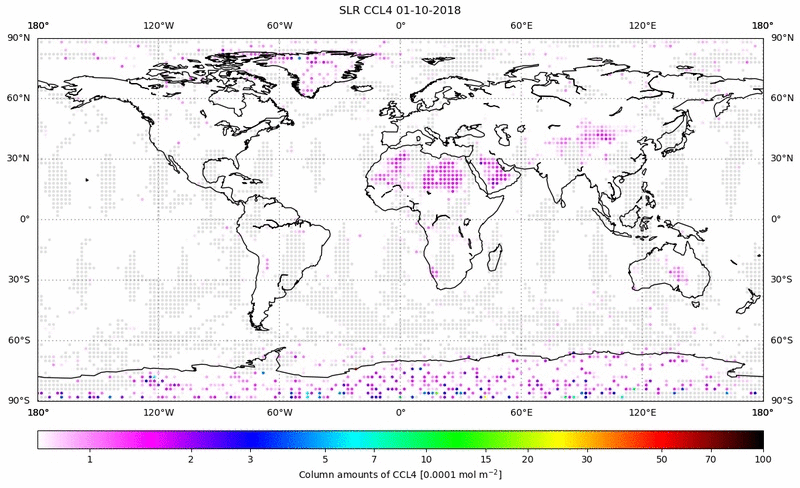 Global map of CCL4 in October 2018