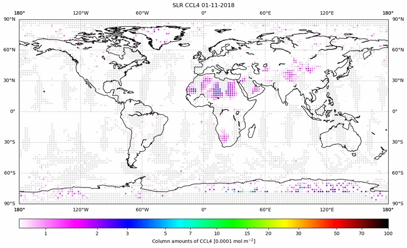 Global map of CCL4 in November 2018