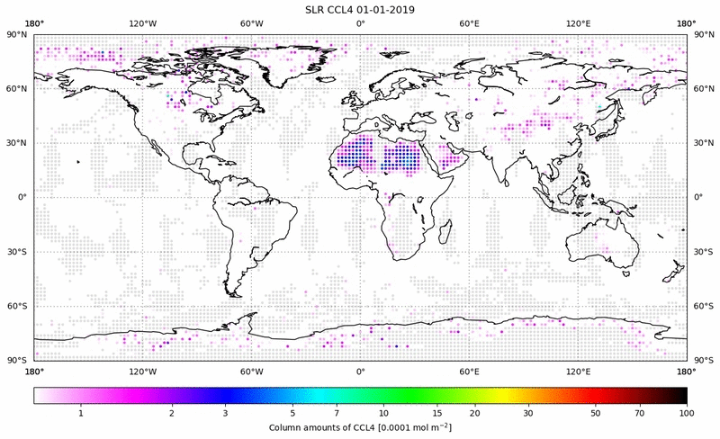Global map of CCL4 in January 2019