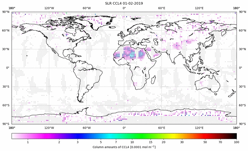 Global map of CCL4 in February 2019