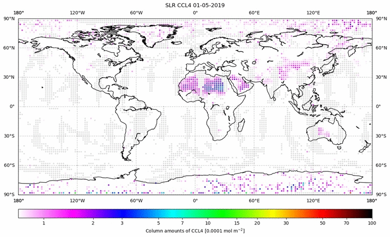Global map of CCL4 in May 2019