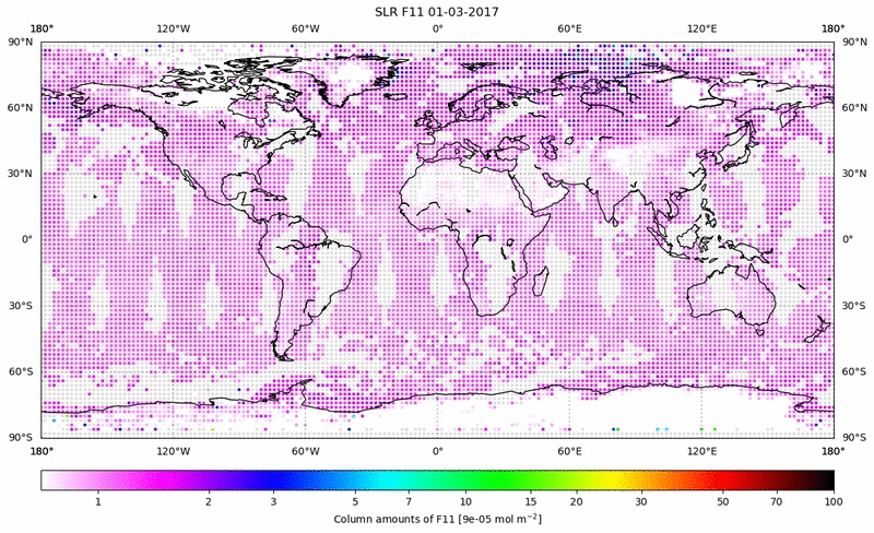 Global map of F11 in March 2017
