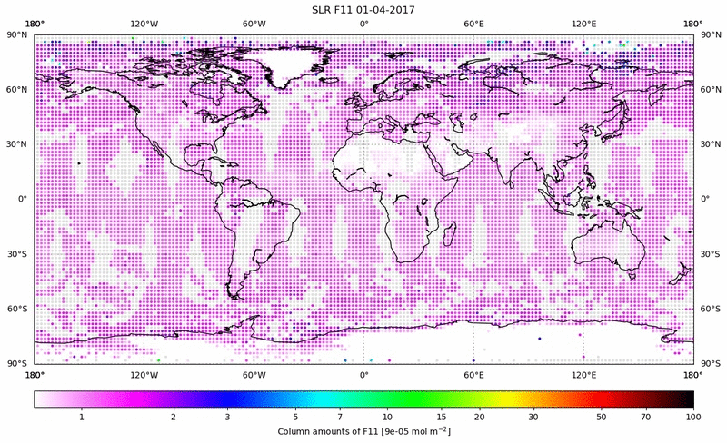 Global map of F11 in April 2017