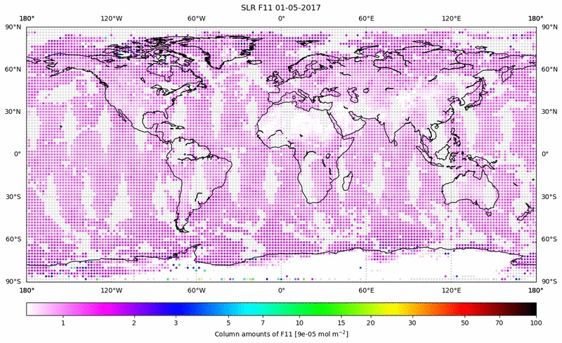 Global map of F11 in May 2017