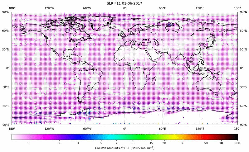Global map of F11 in June 2017