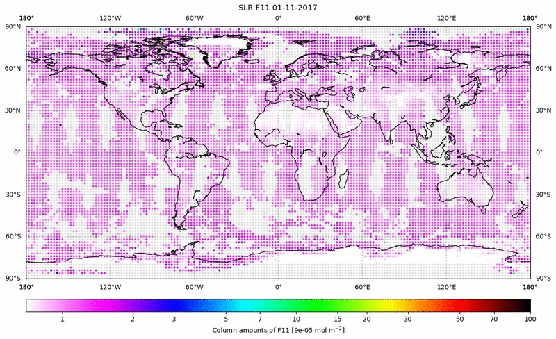 Global map of F11 in November 2017