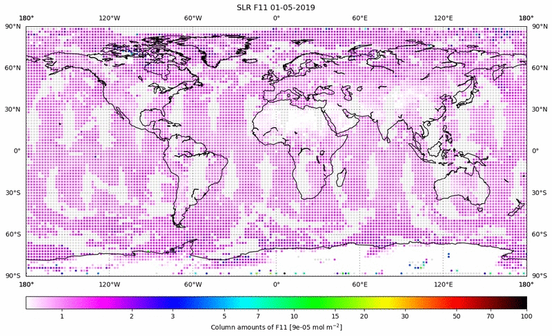 Global map of F11 in May 2019