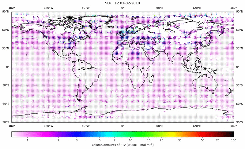 Global map of F12 in February 2018