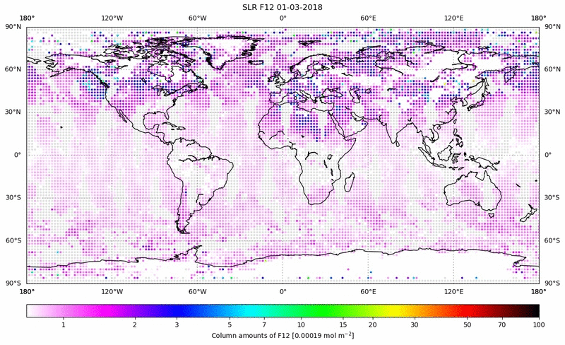 Global map of F12 in March 2018