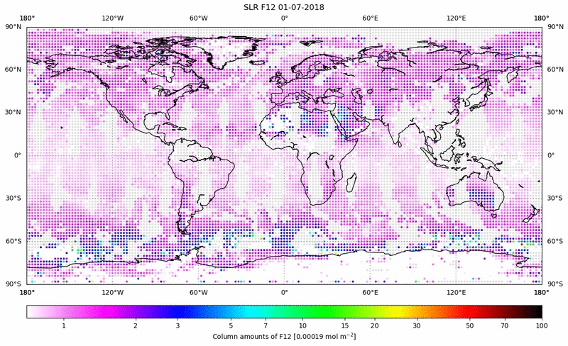 Global map of F12 in July 2018