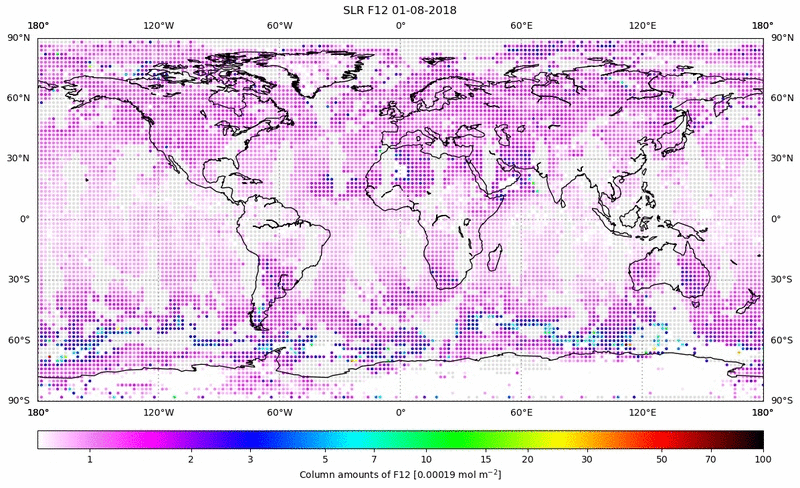 Global map of F12 in August 2018