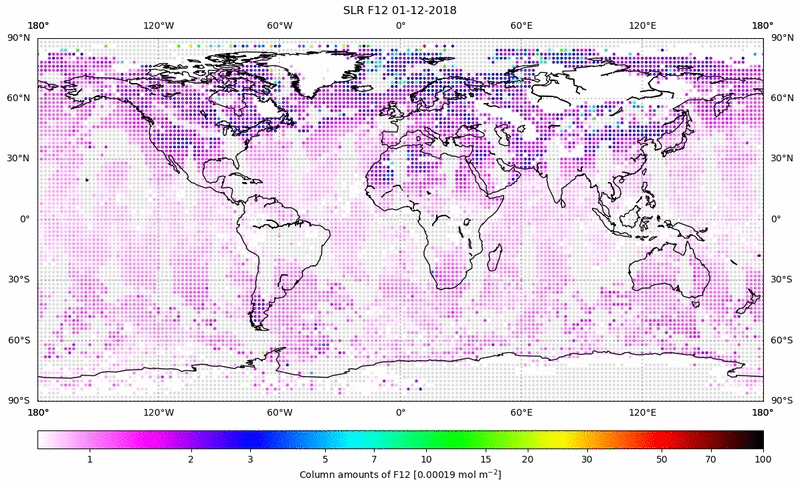 Global map of F12 in December 2018