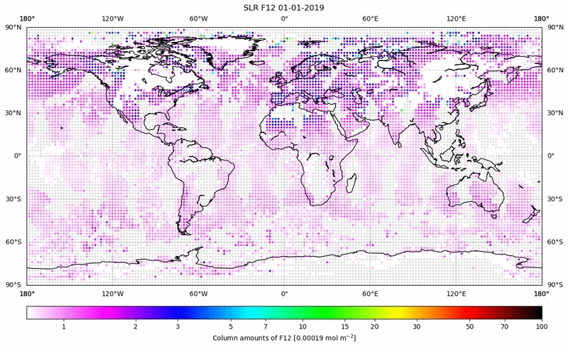 Global map of F12 in January 2019