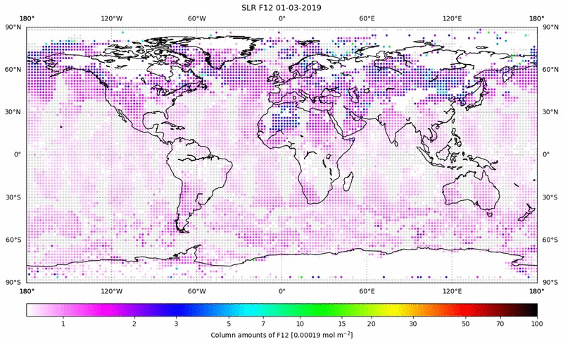 Global map of F12 in March 2019