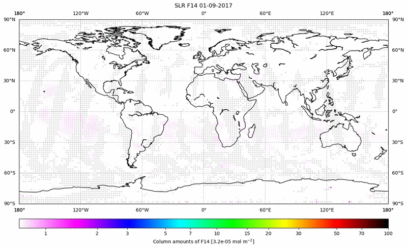 Global map of F14 in September 2017