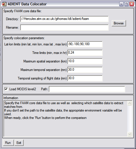 ADIENT Data collocator
							  screen shot